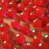 Translucent Glow-in-the-Dark Fruit, Pomegranate DIY Decorative Accessories, Desktop Car Decor Figurine, Resin Pomegranate Ornament