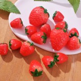 Resin Mini Strawberry DIY Accessories - 3D Decorative Crafting Supplies
