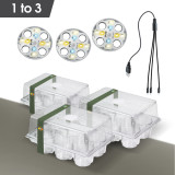 Advanced LED Seed Starter Tray Kit with 6 Nursery Cups, Full-Spectrum Lights, Transparent PET, Perfect for Home Gardening & Greenhouse