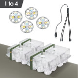 Advanced LED Seed Starter Tray Kit with 6 Nursery Cups, Full-Spectrum Lights, Transparent PET, Perfect for Home Gardening & Greenhouse