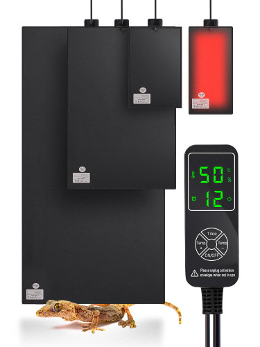 N301 Graphene Heating Pad for Reptiles & Plants – 7W/16W/53W/110W with Smart Timer and Global Plug Options