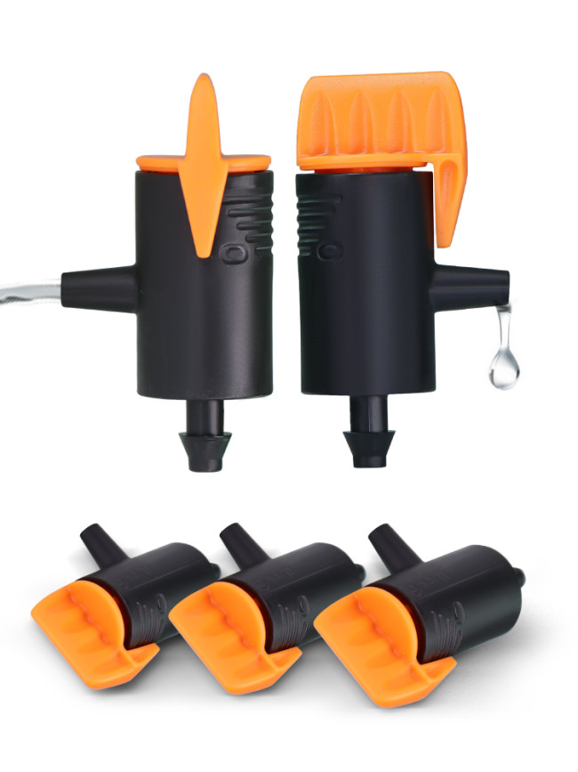 N304 Adjustable Drip Irrigation Head for Precise Water Flow Control - Durable & Compatible with 1/4’’ Tubing