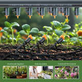 N304 Adjustable Drip Irrigation Head for Precise Water Flow Control - Durable & Compatible with 1/4’’ Tubing