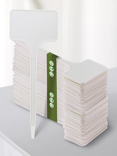 N305 T-shaped Plant Labels 15cm, Writable and Reusable for Indoor and Outdoor Gardens