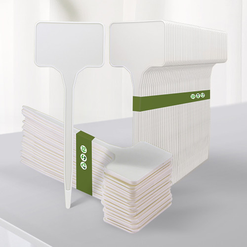 N305 T-shaped Plant Labels 15cm, Writable and Reusable for Indoor and Outdoor Gardens