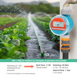N337 Garden Water Timer 8-Program Automatic Irrigation Controller with 1-599 Minutes Duration for Garden Hose Greenhouse Patio