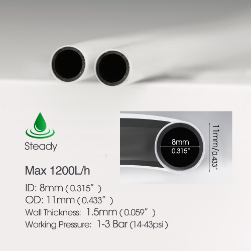 N343 8/11MM Panda PVC Hose – High-Flow UV-Resistant Micro-Sprinkler Hose for Efficient Irrigation