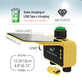 N253 WiFi Solar Garden Timer with Rain Sensor, 2-Way Independent Outlets, Wireless Mobile Remote Control