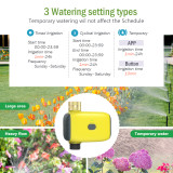 N369 Bluetooth Single-Zone Smart Water Timer with Alexa Google Control, Rain Delay & Cycle Mode