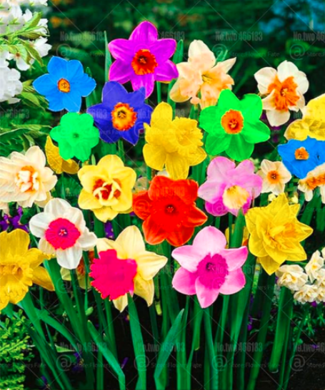 Rainbow Narcissus Flower Seeds (Color: Mixed)