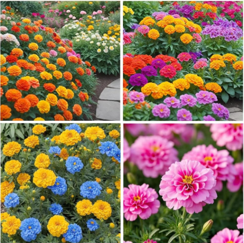 Annual French Marigold Flower Seeds for Planting Garden Decor