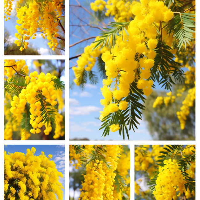 Silver Wattle Seeds -  Fragrant Yellow Flowers, Winter Blooming