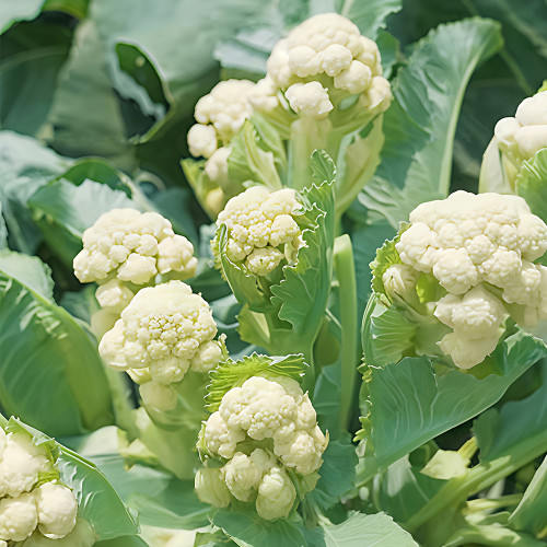 Sweet & Crisp Sprouting Cauliflower No.1 Hybrid Seeds - Early Maturing, High Yield, Multiple Harvests