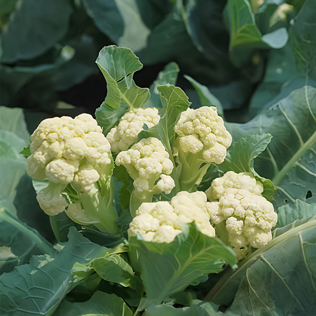 Sweet & Crisp Sprouting Cauliflower No.1 Hybrid Seeds - Early Maturing, High Yield, Multiple Harvests