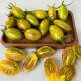 'Surprise Green Cream' Tomato Seeds - Unique Striped, Super Juicy & Sweet