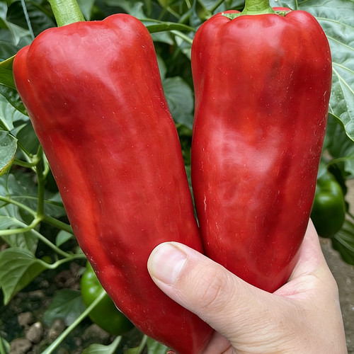 Conical Red Sweet Pepper Seeds – Early Maturity, High Yield, Crisp & Sweet, Disease Resistant, Ideal for Fresh Market