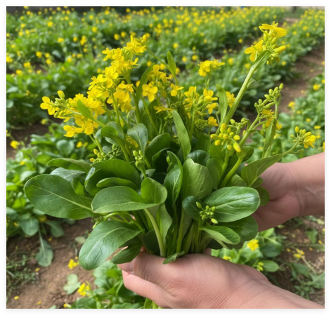 Rapeseed Seeds – Flowering Mustard Greens for Garden & Field Planting