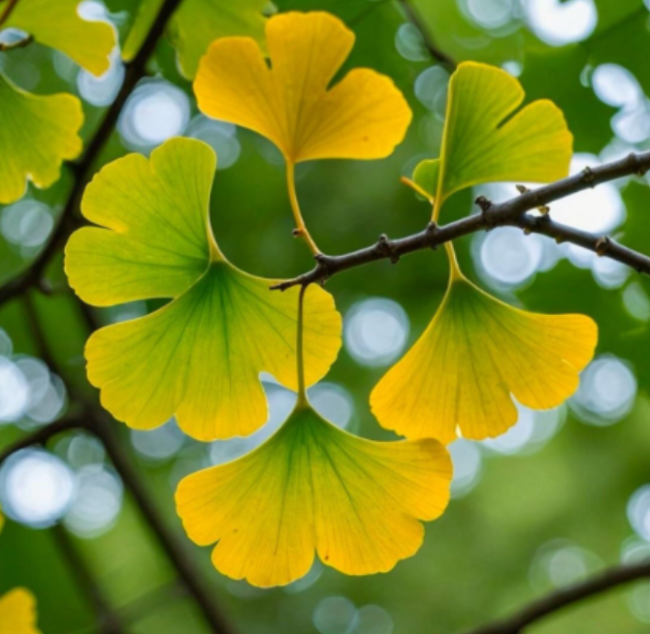 Ginkgo Biloba seedlings 1 y.o. Plants, Oldest Tree in the World. Split Leaf.