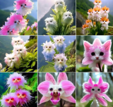 Big Flower Faced Cat Orchid Seeds are Full of Fragrant Potted Garden Seeds