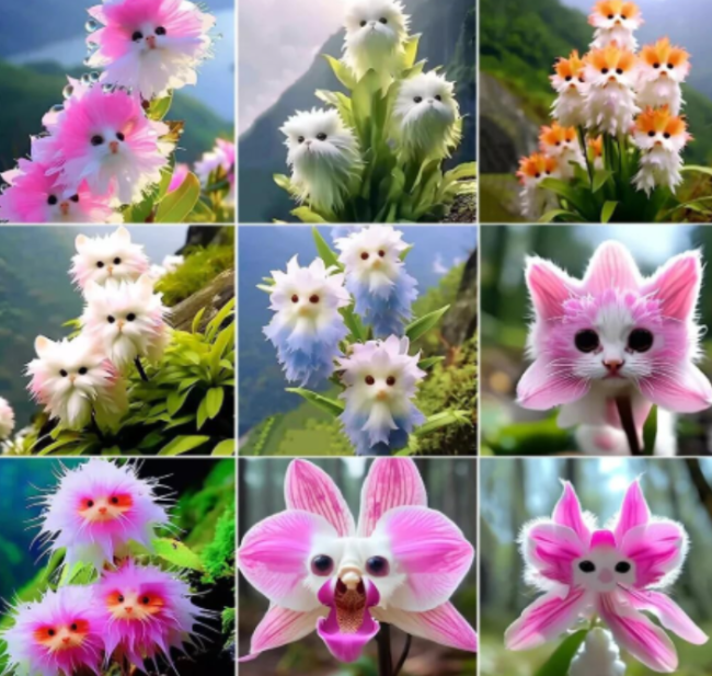 Big Flower Faced Cat Orchid Seeds are Full of Fragrant Potted Garden Seeds