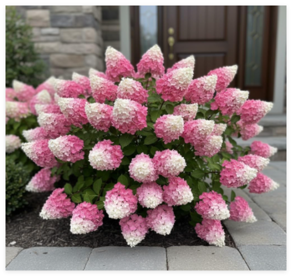 Panicle Hydrangea Seeds – Two-Tone Pink-White Flowers for Landscaping