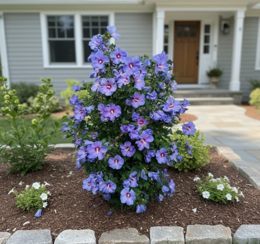 Blue Hibiscus Seeds – Rare Blue-Purple Blooms for Stunning Garden Shrubs