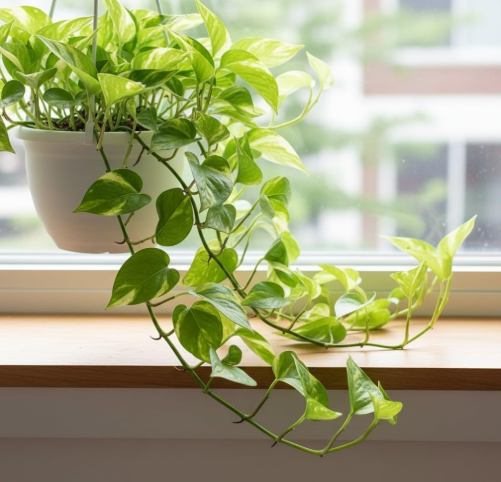 Rooted Golden Pothos Cutting – 2 Live 4–5 Starter Vine for Indoor Growing