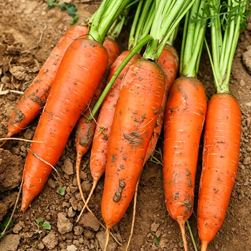 'Huangjian No.1' Carrot Seeds | Daucus carota subsp. sativus | 20-24cm Long High-Yield Variety