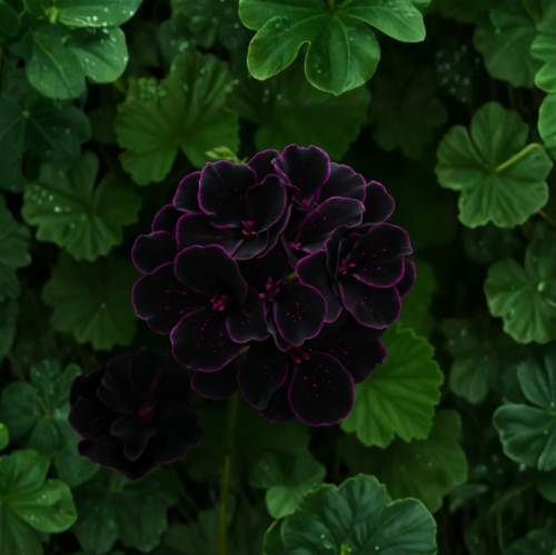 Royal Velvet Geranium Seeds | Pelargonium × hortorum | Dark Purple Ornamental Garden Plant