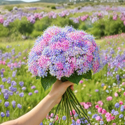 Pastel Hydrangea Seeds | Hydrangea macrophylla | Ornamental Shade Landscape Shrub