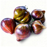 Cosmic Heart Rebel Space Warrior Tomato Seeds | Solanum lycopersicum | Dark Purple Galaxy Streak Heart-Shaped Heirloom Tomato