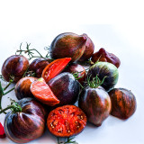 Cosmic Heart Rebel Space Warrior Tomato Seeds | Solanum lycopersicum | Dark Purple Galaxy Streak Heart-Shaped Heirloom Tomato