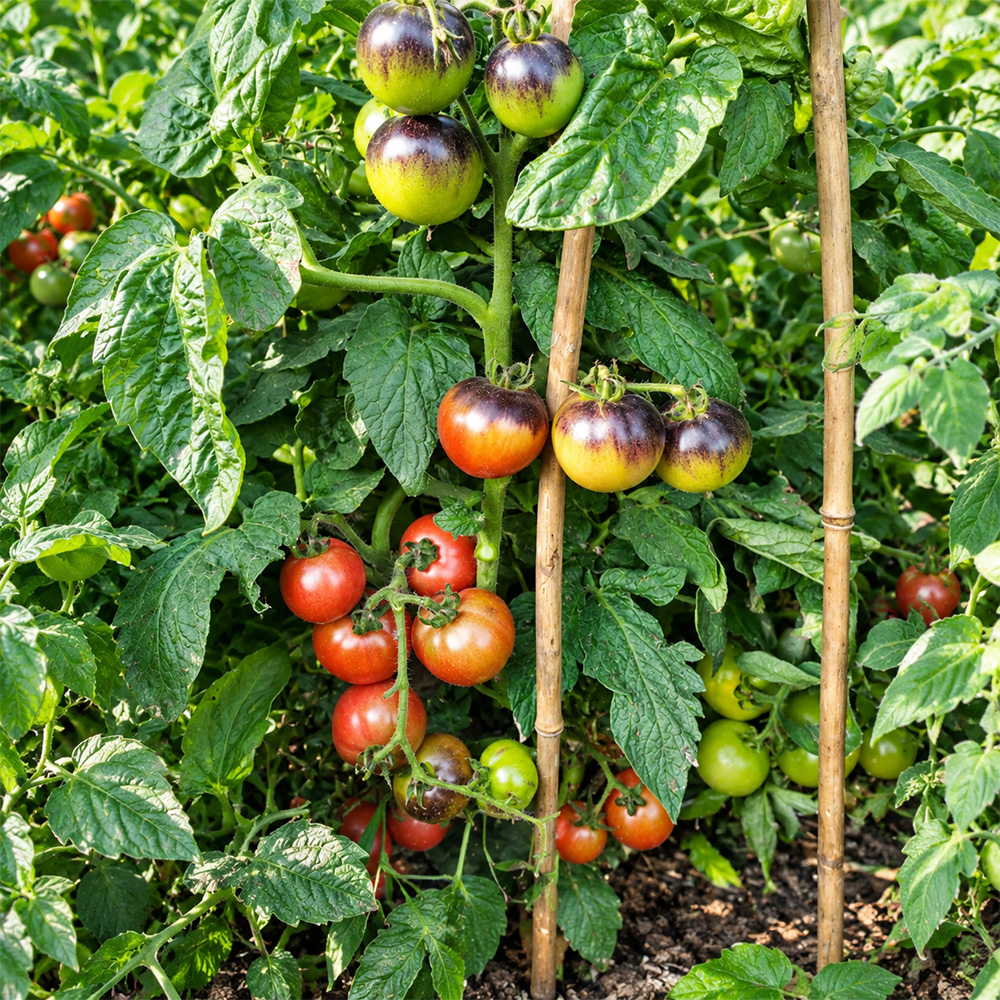 536 Dwarf Mocha's Cherry Tomato Seeds – Deep Purple Dwarf Cherry