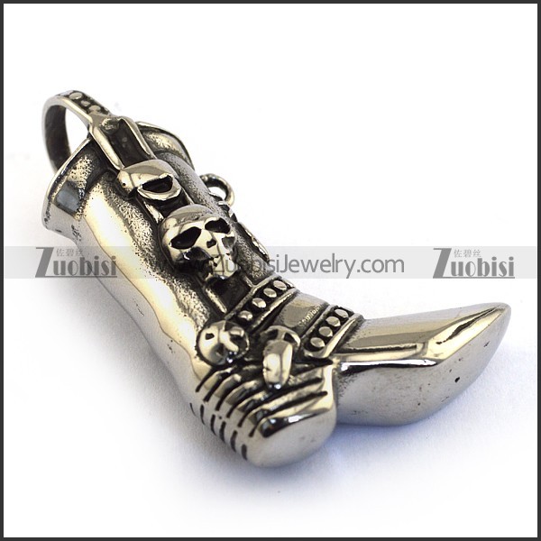 Cool Stainless Steel Boots Pendant p003464