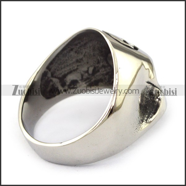 Stainless Steel Skull Ring - JR350090