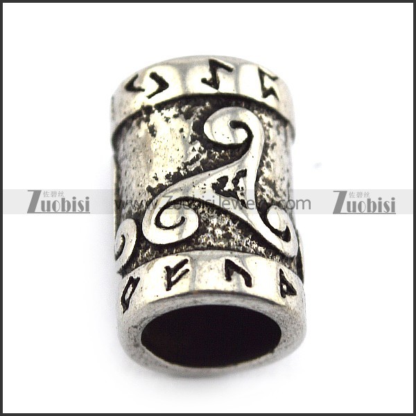 Retro Stainless Steel Beard Ring for Viking a000359