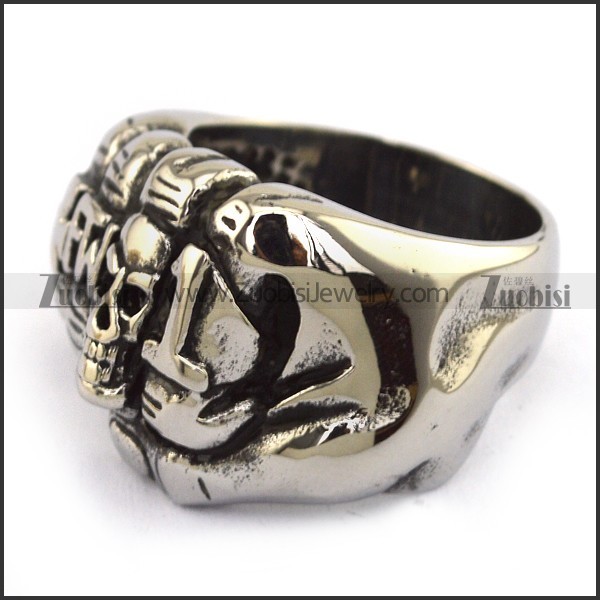 Big Casting Skull Fist Ring r003700