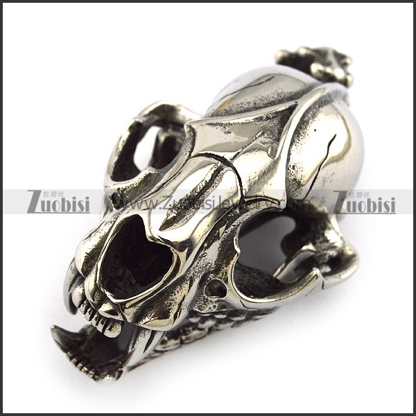 Big Stainless Steel Dinosaur Pendants -p000344