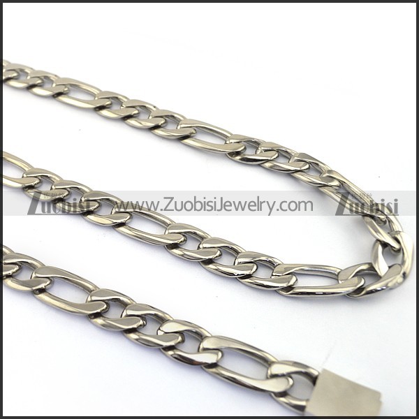 15MM Figaro Chains for Men with Casting Box Buckle n001137
