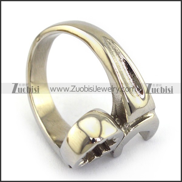 Stainless Steel Bolt Screw Mechanical Wrench Biker Ring r003669