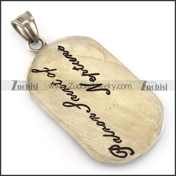 Vintage Pisces Tag Pendant p005786