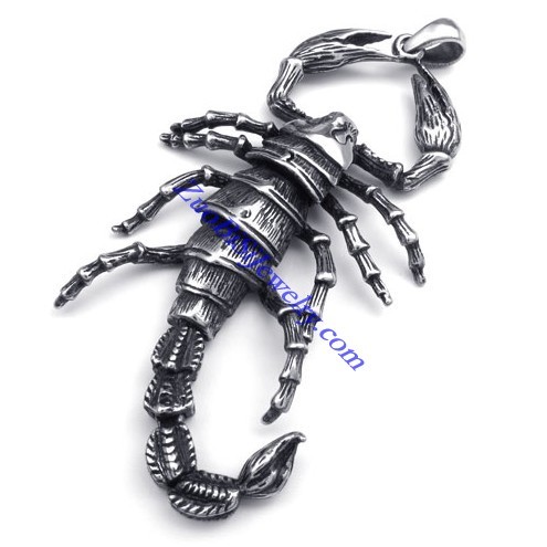 super large steel scorpion pendnt for men JP350151