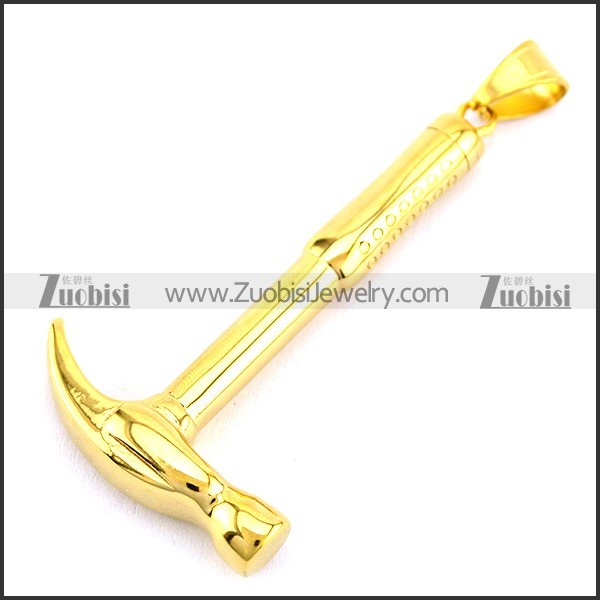 Gold-plated Hammer Pendant p006117
