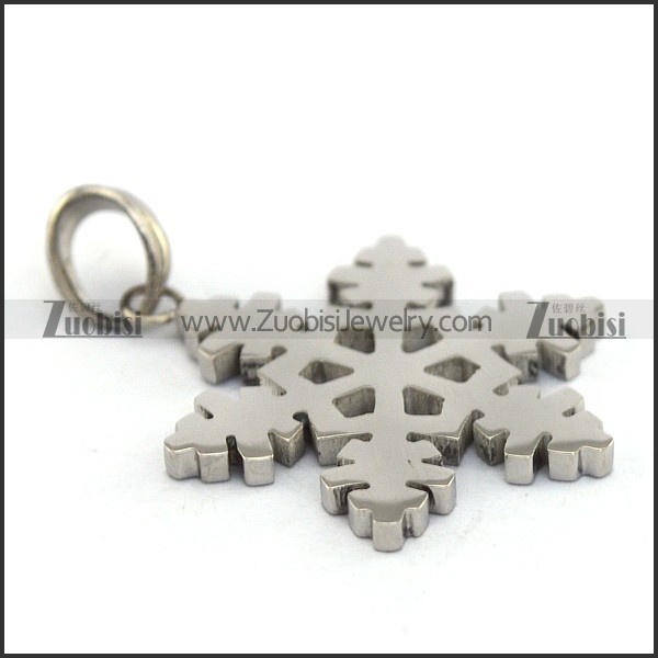 Stainless Steel Snowflake Charm p004069