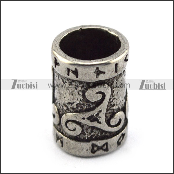 Retro Stainless Steel Beard Ring for Viking a000359