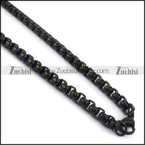 Black Pearl Chain in 600mm long 7mm wide n000613