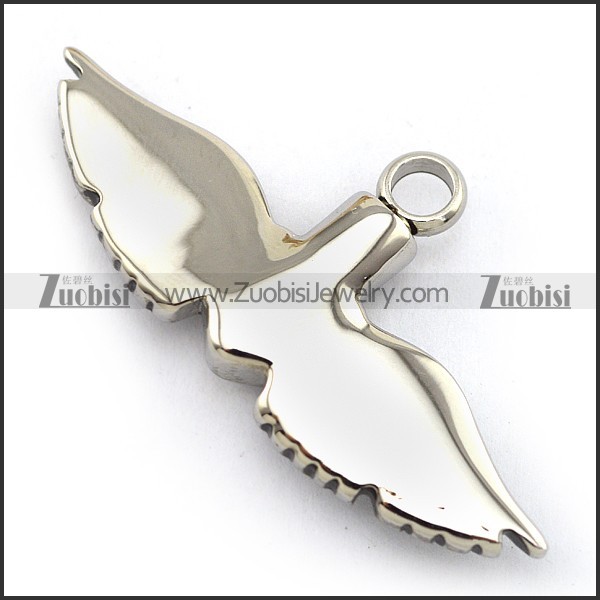 Two Wings Heart Scent-bottle Pendant p003806