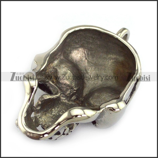 Large Smoking Devil Skull Pendant p004312