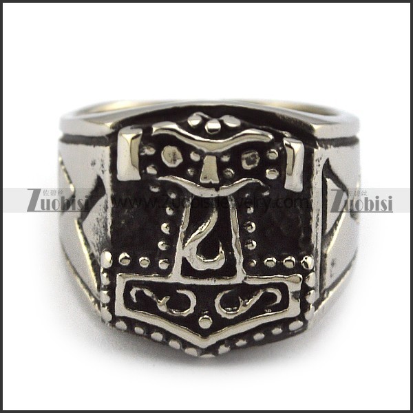 Hammer Stainless Steel Ring r003941
