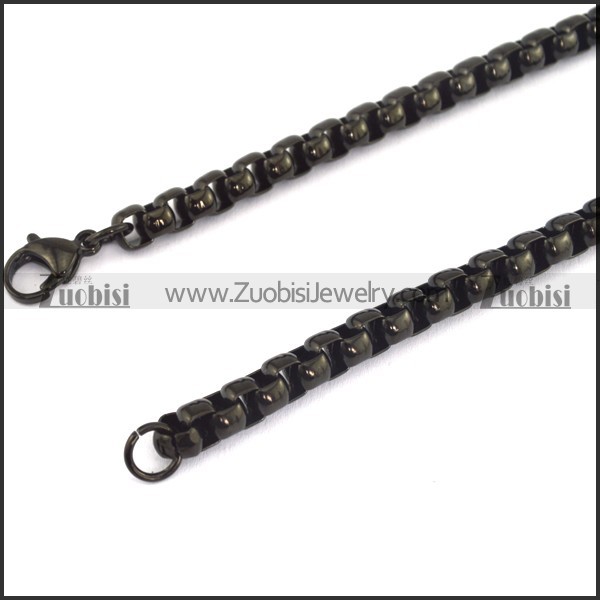 Black Pearl Chain in 600mm long 7mm wide n000613